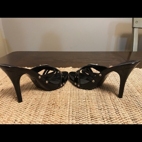 Michael Antonio Glossy Black High Heels - Picture 4 of 6